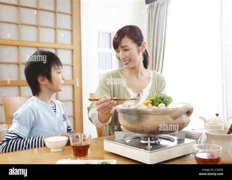 japanese mom and son